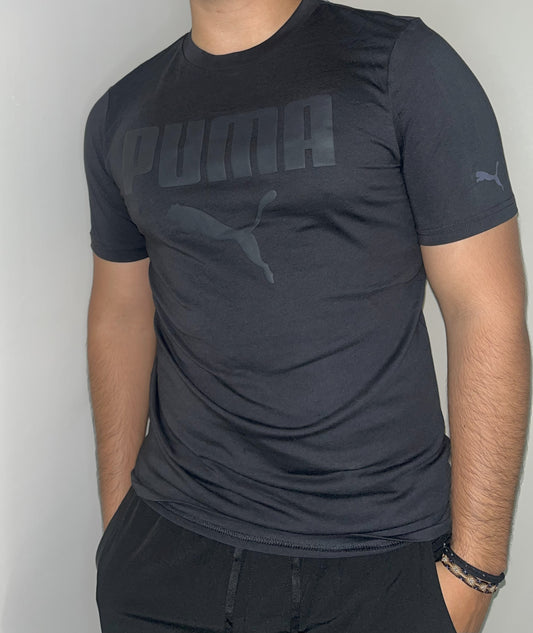 puma camisa negra logo negro