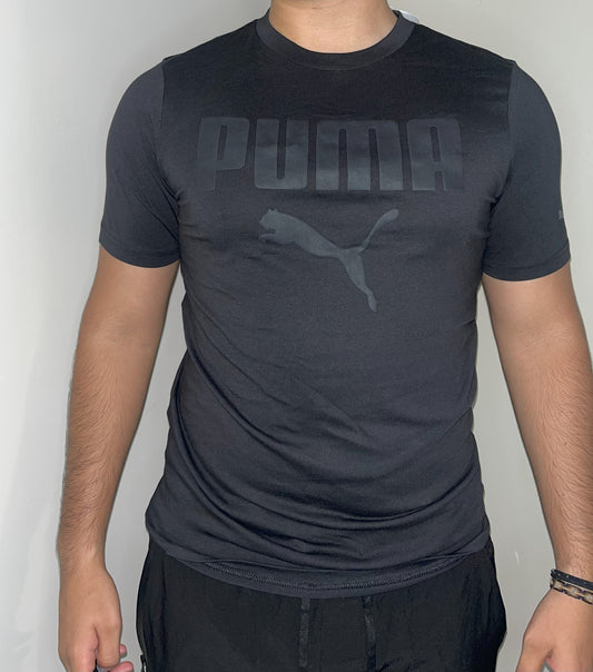 puma camisa negra logo negro
